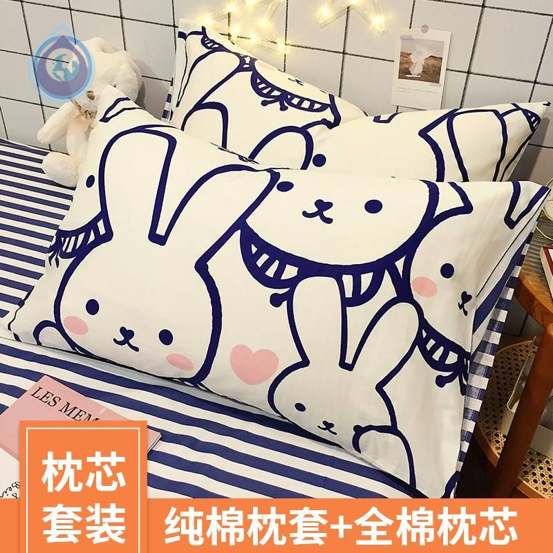 Student Dormitory Pillow Single single One dress Single sleeping room Private girl Jane approximately cute and comfortable and washable pure cotton