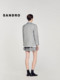 SANDRO Outlet24春秋款女装浅灰色两粒扣西装领外套SFPVE00978