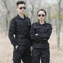 Special forces black security training uniform suit mens work clothes instructor training uniforms quick-drying mens summer duty uniform