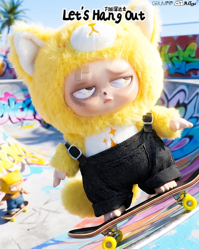 Authentic Grumpipi Generation 1 Plush Toy - after Work Stroll, Wild Child Plush Doll, Plush Pendant, First Choice for Gifts