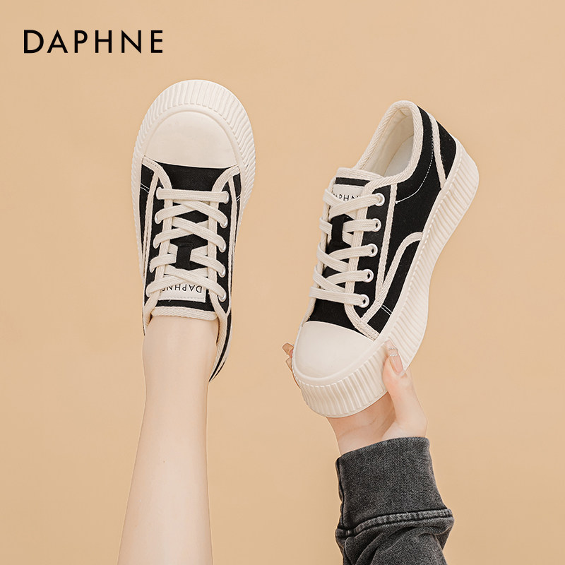 Daphne Thick Bottom Sails Shoes Women 2023 New Shoes Children Bursting Cookies Shoes 100 Hitch Casual Board Shoes Women Fall-Taobao