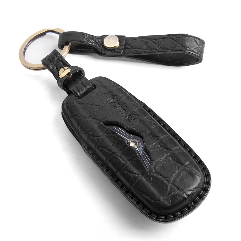 Suitable for Honda Gold Wing Gl1800 Key Cover F6B Crocodile Leather Key Case Remote Control Bag Buckle Protective Cover 18-26