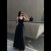 Черное платье [грушевидное тело / элитное изысканное / элитное чувство / милое / трапеция с талией / темпераментный западный стиль / европейская юбка / французский стиль Хепберн / грушевидное тело / популярный стиль в этом году / уникальная ниша / текстура юбки высокого класса]