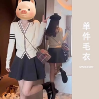 Белый свитер [осенняя одежда с допамином/молочный стиль ранней осенью/супер красивый свитер/свитер ленивый стиль/ленивый стиль/мягкий восковой цвет/верхняя одежда/ленивый свитер/осенне-зимний свитер ленивого стиля/ленивый свитер молочного фуфу/красивый и шикарный/утолщенный]