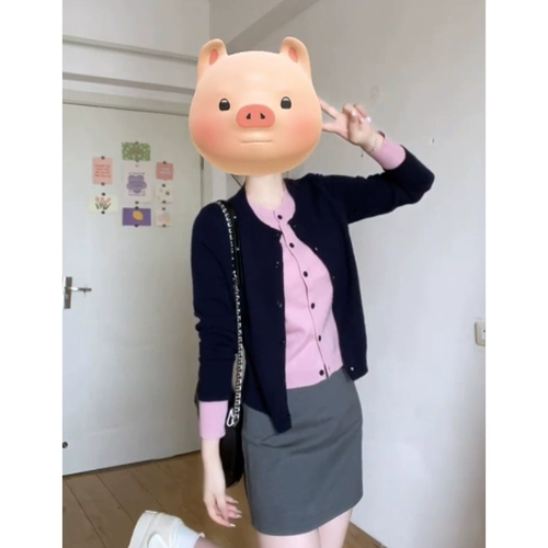 Комплект, демисезонный свитер, трикотажная куртка, подходит для подростков