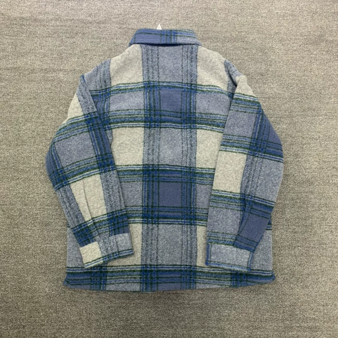 [Travis Scott ts Cactus Jack shirt 纯格子毛尼衬衫夹克外套]