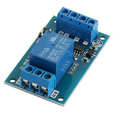 5V12V 24V 单键双稳态继电器模块汽车改装开关一键启停自锁