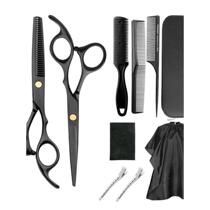 High-end barber shop supplies large scissors complete set of professional and childrens tools self-made hair cutting set