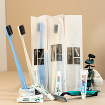 Disposable toothbrush hotel special with toothpaste home hospitality hotel and B&B travel toiletries set