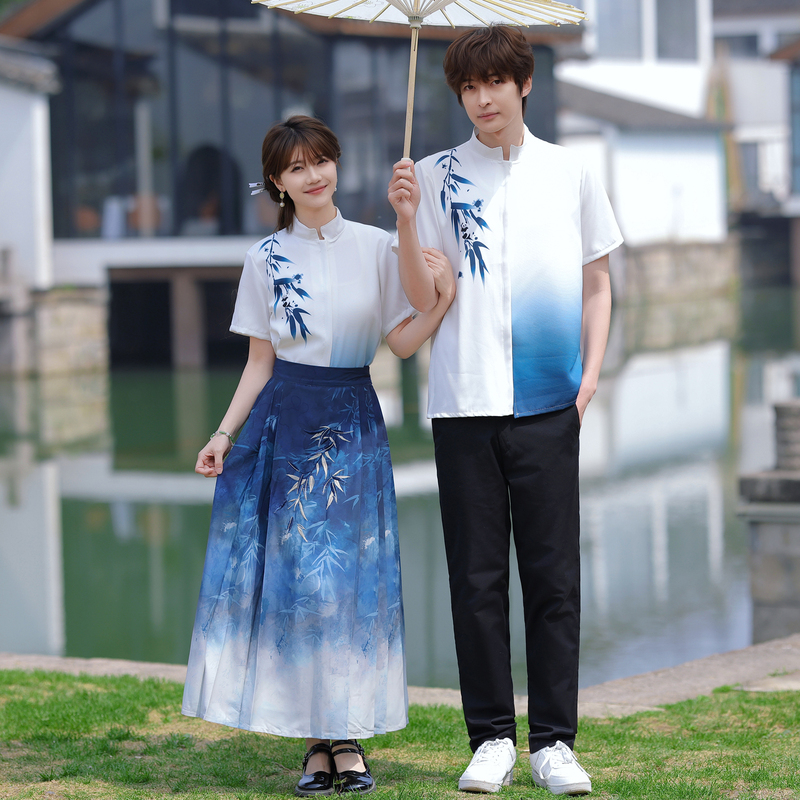 New Chinese-Style Summer School Celebration Stage Performance Costumes for Primary and Secondary School Students, Choir Poetry Recitation, High School Sports Day Class Uniforms
