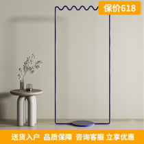 Danish ALD wavy cloakhouse Klein blue entryway floor hanging clothes hanger Living room doorway Xuanguan Bedroom Inwind