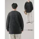 Демисезонный ретро лонгслив, толстовка, в американском стиле