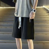 Модные трендовые шорты, летние штаны для отдыха, свободный прямой крой, в корейском стиле