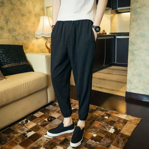 Летний тонкий фонарь, мужские универсальные ультратонкие штаны для отдыха