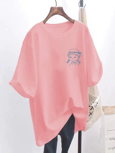 Tide, футболка с коротким рукавом, белая летняя летняя одежда, 2024 года, оверсайз, по фигуре