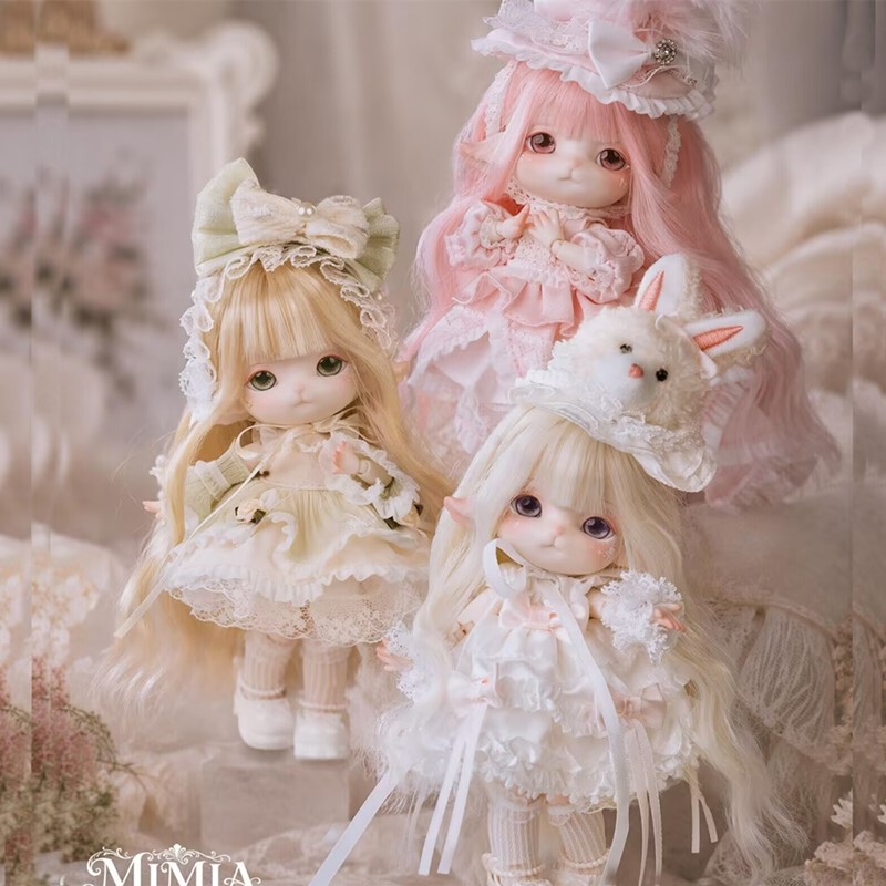Authentic Mimia Handbook Fantasy Princess House Blind Box Movable Doll Mjd Ornament Toy Figurine Gift for Women