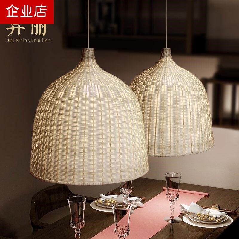 Zen Lampshade Rattan Decoration Bamboo Pendant Lamp Lantern Outdoor Restaurant Lighting Lamp Wedding Rattan Homestay Tea Room