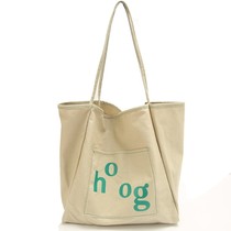 Girls bag slung large simple tote bag student party class book commuter Joker shoulder bag large capacity