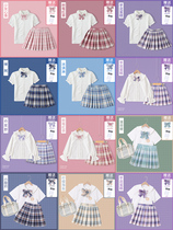 jk uniforms suit girls summer dresses new elementary school kids college wind children summer dress short sleeve pleats