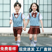 Kindergarten Garden clothes suit Primary school childrens school uniforms Childrens school uniforms Inn Wind Xia College Wind graduation photos of costumes