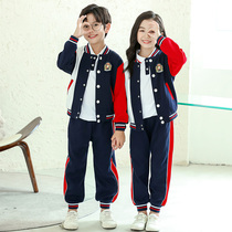 School Uniform Suit Elementary School Students Spring Autumn New Custom Class Clothes Kindergarten Garden Clothes Children Sports Three Sets Spring Autumn Clothes