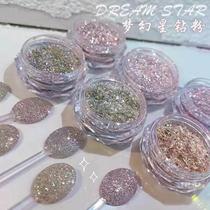 Explosive broken diamond glue reflective crystal fine glitter manicure 2024 new ice transparent nail phototherapy glue internet celebrity nail polish glue