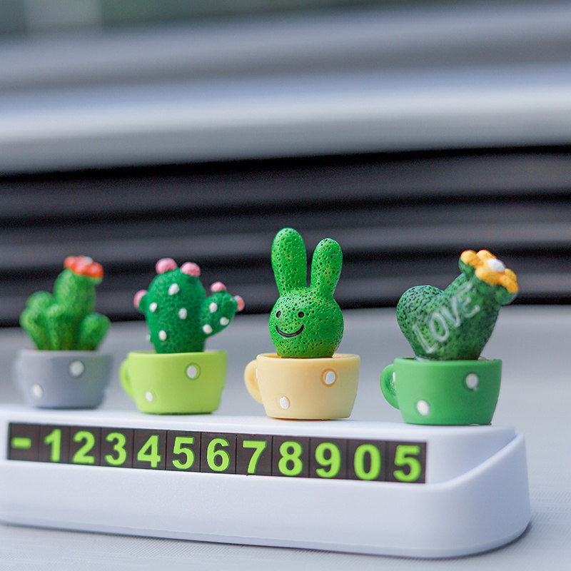 Temporary parking number plate Nord telephone plate Creative car interior decoration products Daily parking plate cute personality