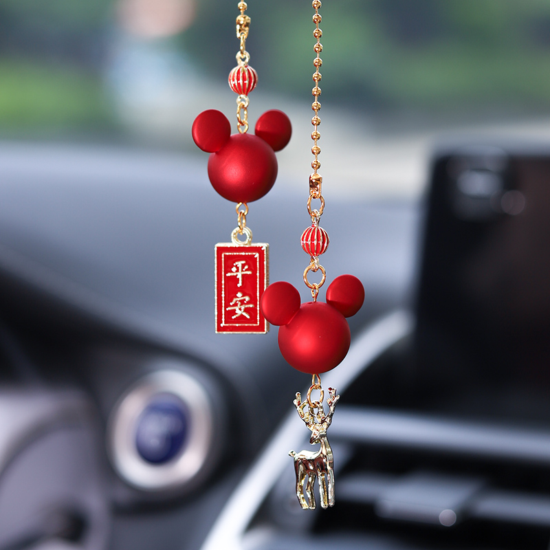 Car pendant rearview mirror car pendant safety charm car pendant car pendant decoration net red goddess high-end atmosphere