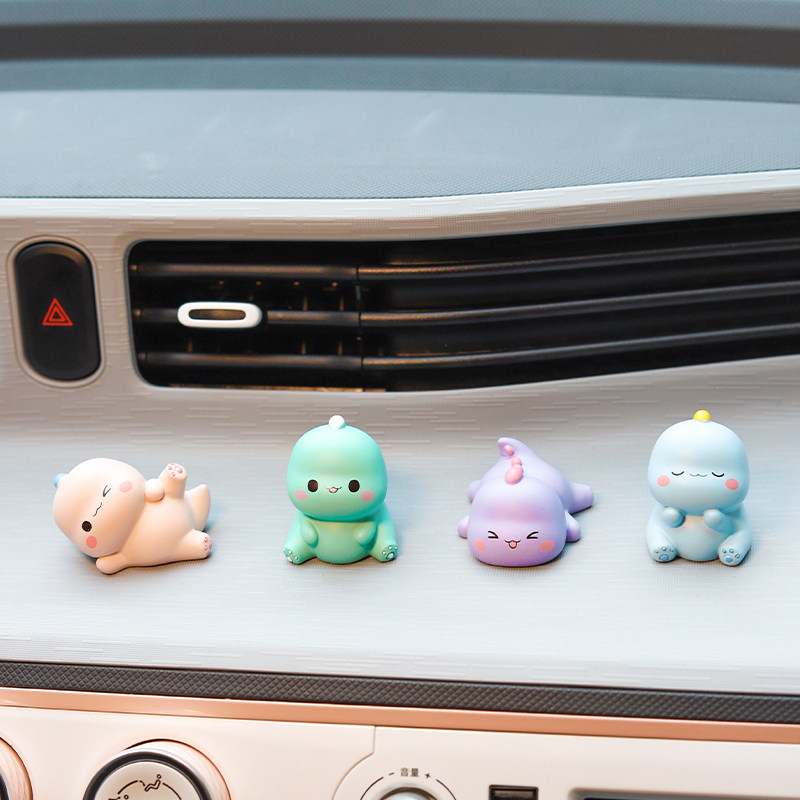 Wuling Hongguang Macaron cute little dinosaur dashboard car ornaments mini gift women's car interior accessories