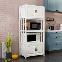 Kitchen shelve floor multilayer microwave oven Oven Dish Storage Racks storage Kitchen Racks Province Space Lockers