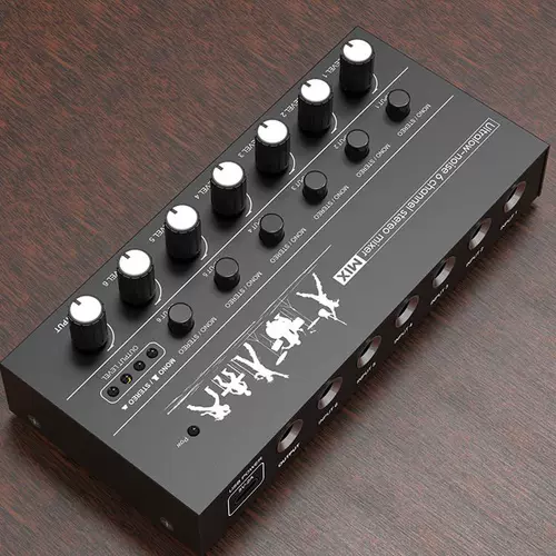 Смешанная дорога 6/8 Road Kara Ok Audio Instrument Microf Hair Pipeline Live Sound Card Небольшой миксер