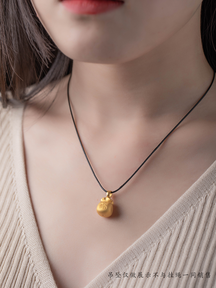 Upscale 1 0mm fine necklace rope wearing small hole pendant hanging rope male and female this life year red rope black leather rope pendant rope-Taobao