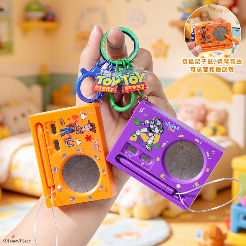 Toy Story Buzz Lightyear Touch Music Keychain Creative Stress-Relief Sound Portable Toy Pendant