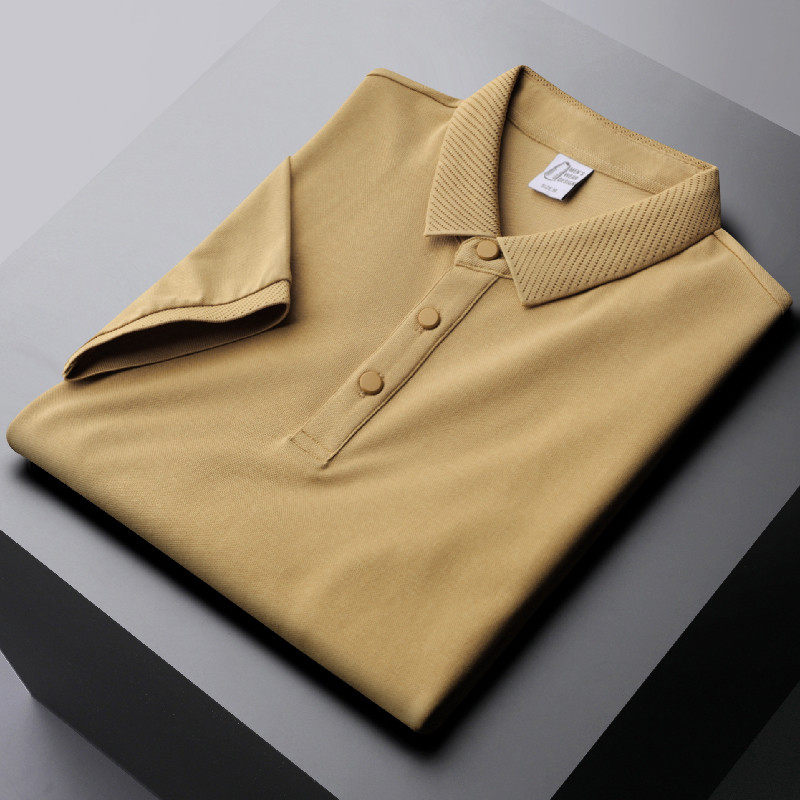 2022 new summer mercerized cotton men's POLO shirt short-sleeved business lapel T-shirt men's thin section Ralph Lauren polo shirt tide