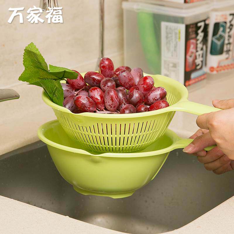 Plastic sieve Japanese kitchen wash basket drain basket wash basin