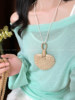 Original Design~ Bohemian Style Sunflower Straw Necklace for Women, Retro Niche Design Sweater Chain Accessory