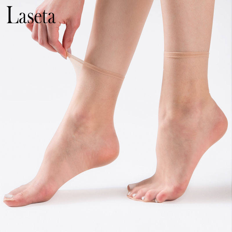 laseta Landa toe transparent invisible socks women's sandals socks anti-hook summer short stockings thin section crystal socks