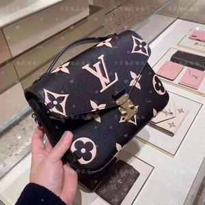 LV/路易威登新款Metis大字母经典老花邮差包大LOGO手提斜挎包女包