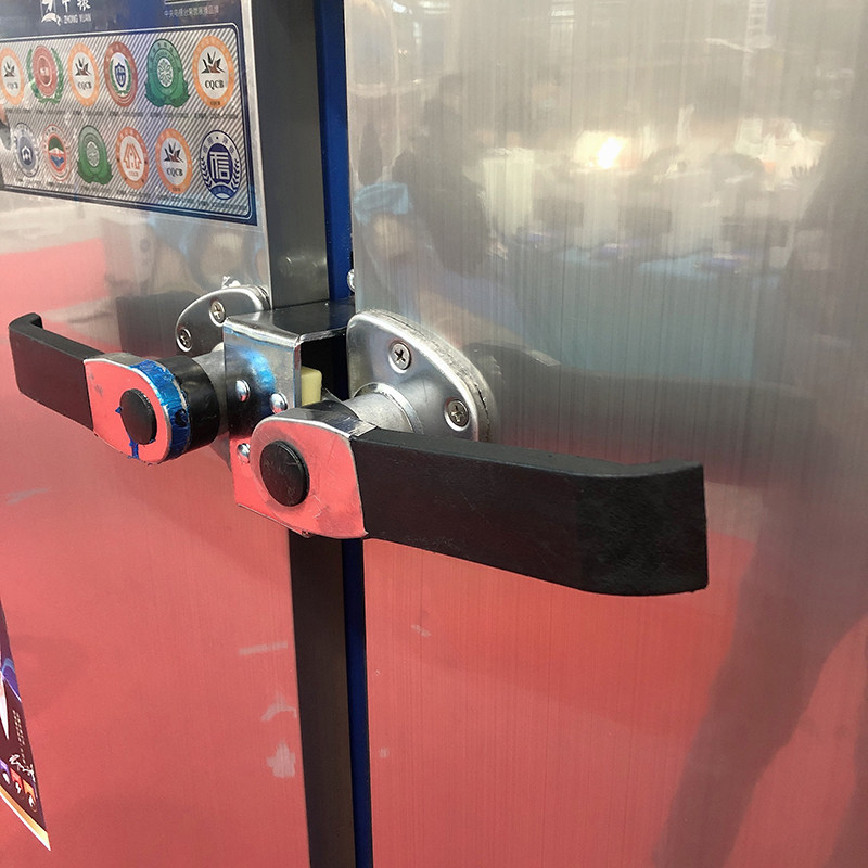 Anti-scalding steam box door handle oven steam cabinet handle stainless steel with high and low hook door lock commercial kitchen door lock accessories
