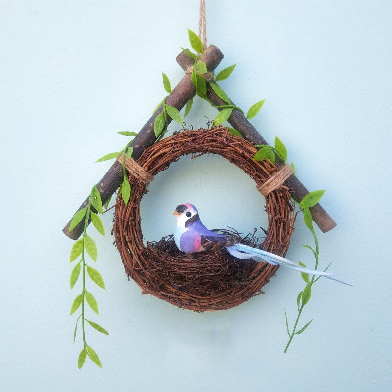 Entrance door decoration creative personality wall-mounted wreath door number living room bedroom wall pendant wall ornaments