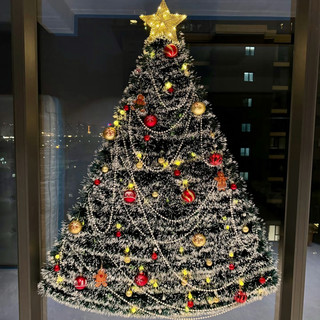 I only spent 50 yuan to diy a very atmospheric christmas tree.