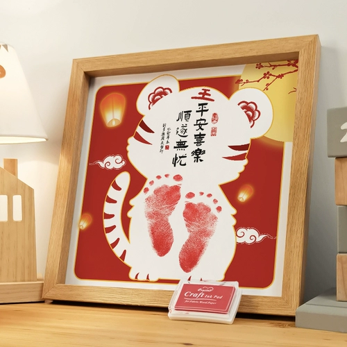 Детские отпечатки рук и ног для новорожденных для младенца, чернильная подушечка, фоторамка, сувенир