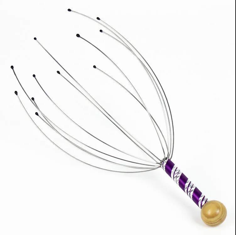 Eight-claw fish head massager soul extraction scratching head scratching scalp Divine Instrumental Meridians of Meridian Itching Relaxation Ingestion