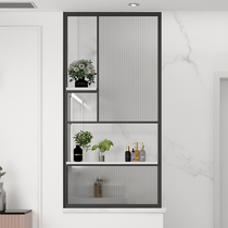 Nordic Hand Wash Bench Iron Art Changhong Glass Partition Half Wall Modern Simple Toilet Shoe Cabinet Screen Entrance to the family