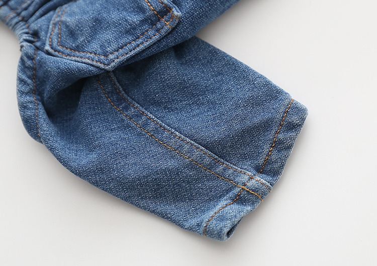 Chó dây đeo quần jean mùa xuân Teddy VIP hơn Xiong Xue Narui chú chó nhỏ mùa xuân và quần áo mùa thu - Quần áo & phụ kiện thú cưng áo ấm cho chó con