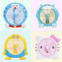 Cartoon plug electric fan student dormitory bed office desktop mute small mini desktop household fan