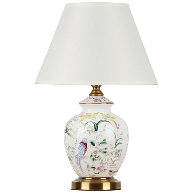 Ceramic Table Lamp for Hotel, Living Room, Study, Bedside, Modern Minimalist American Country Style, Soft Decoration Sample