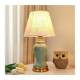 Ceramic Table Lamp for Bedroom, American-Style Simple Modern Ins-Style, Suitable for Girls, Home Use, Romantic and Cozy, Light Luxury Bedside Lamp