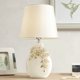 Table Lamp Bedroom Bedside Lamp Warm and Romantic Modern Simple Pastoral Living Room European Style Wedding Room Household Ceramic Table Lamp