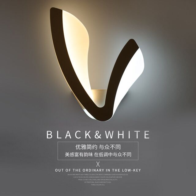 Personalized Creative Led Wall Lamp for Bedside, Bedroom, Living Room, Balcony, Modern Minimalist Style Hotel Corridor Lighting Fixtures